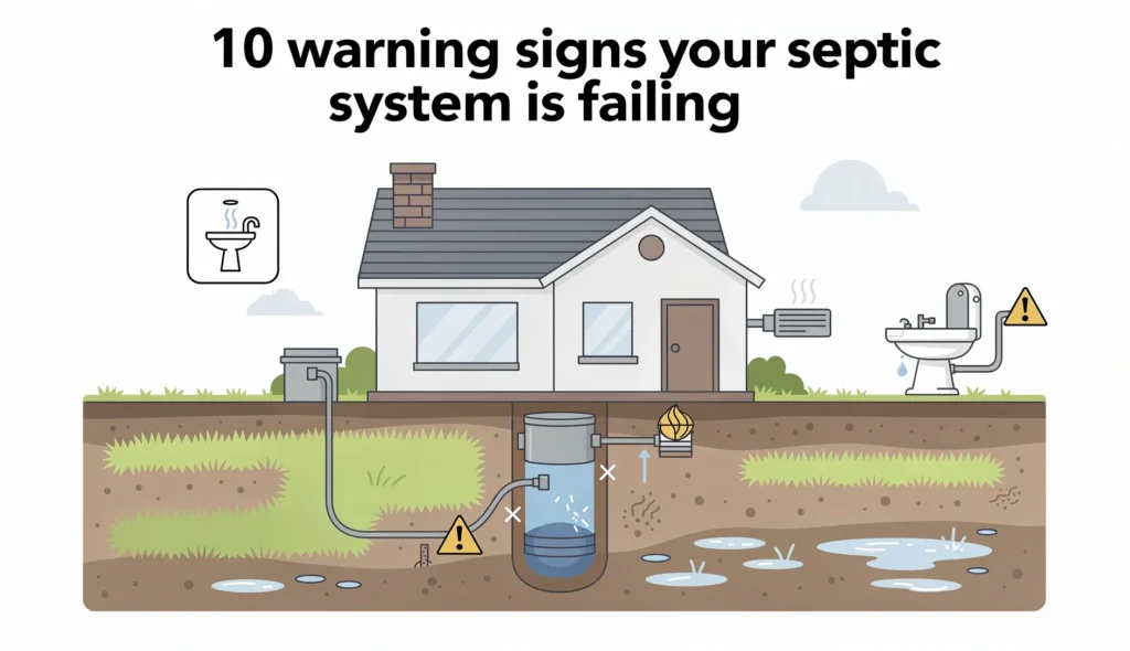 10 signs of a failing septic system
